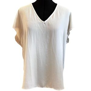 CHARMING CHARLIE IVORY BLOUSE SIZE LARGE